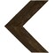 Ekena Millwork 13"W x 16"H x 3/4"D Vintage Farmhouse 3 1/2" Chevron, Barnwood Decor Collection, Pebble Grey DECR13X16X075CHVPG - alternate 1